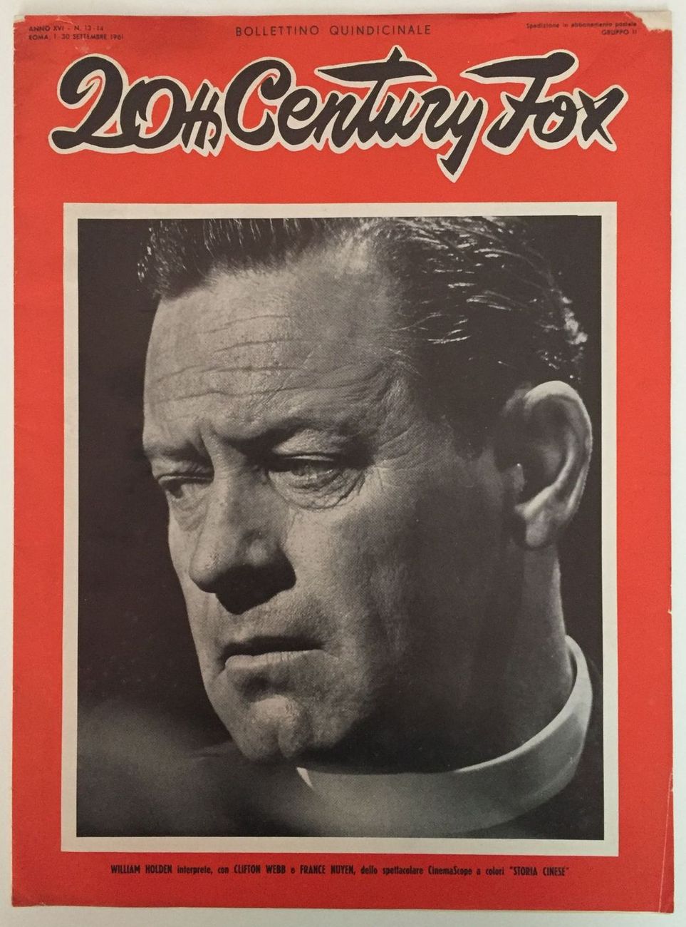 20th CENTURY FOX magazine side cover 1 September 1961
