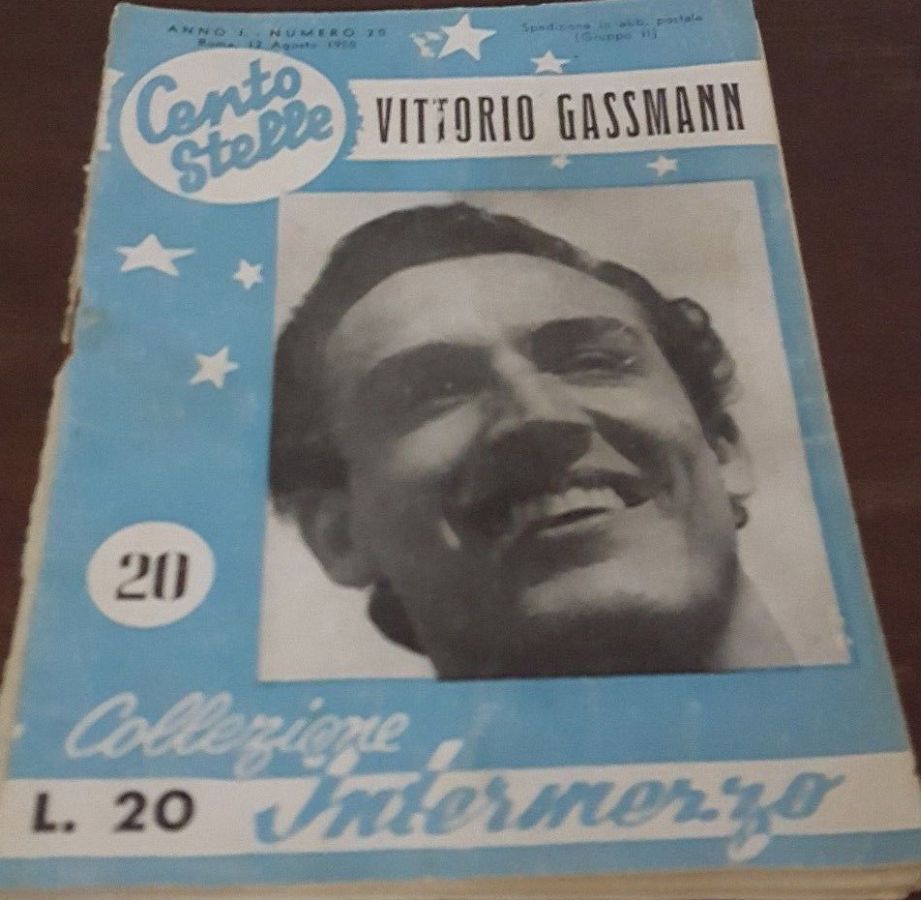 CENTO STELLE magazine side cover Issue 20 12 August 1950