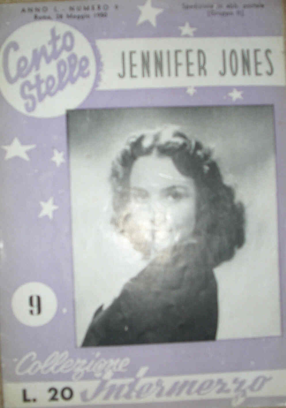 CENTO STELLE magazine side cover Issue 9 27 May 1950