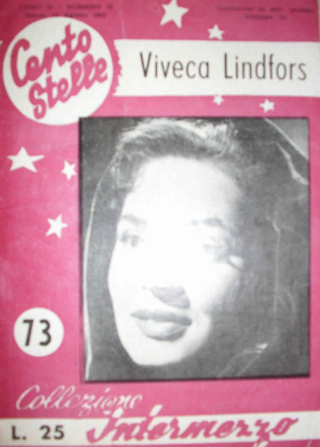 CENTO STELLE magazine side cover Issue 73 18 August 1951