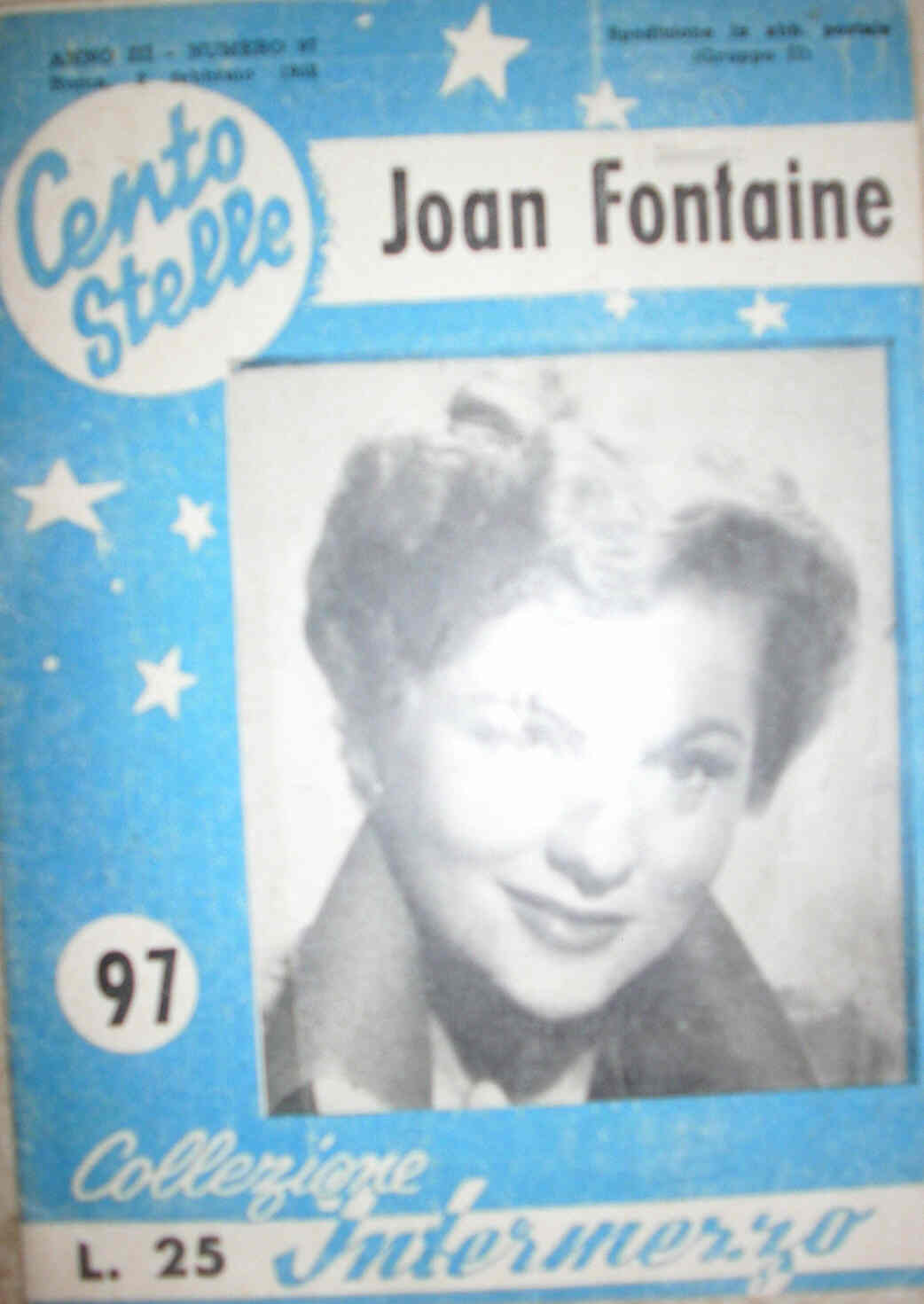 CENTO STELLE magazine side cover Issue 97 2 February 1952