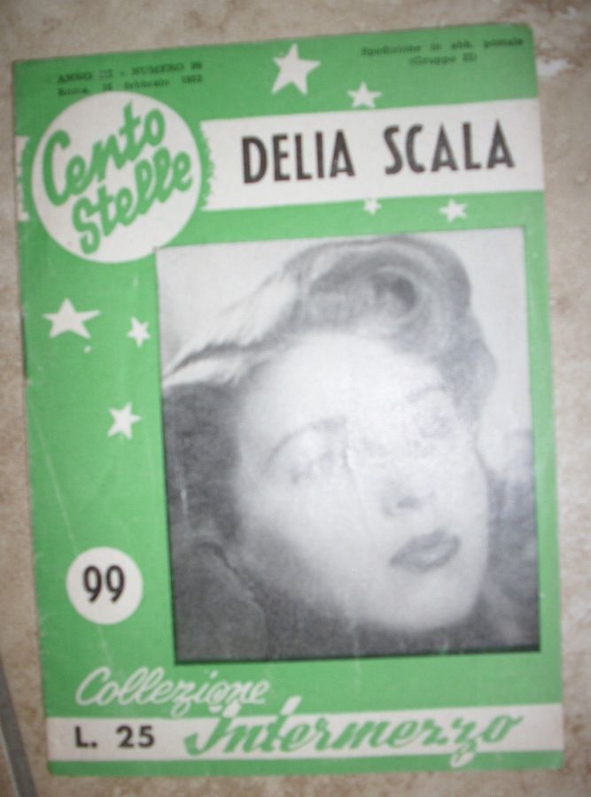 CENTO STELLE magazine side cover Issue 99 16 February 1952