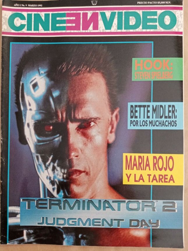 CINE EN VIDEO magazine side cover Issue 9  March 1992