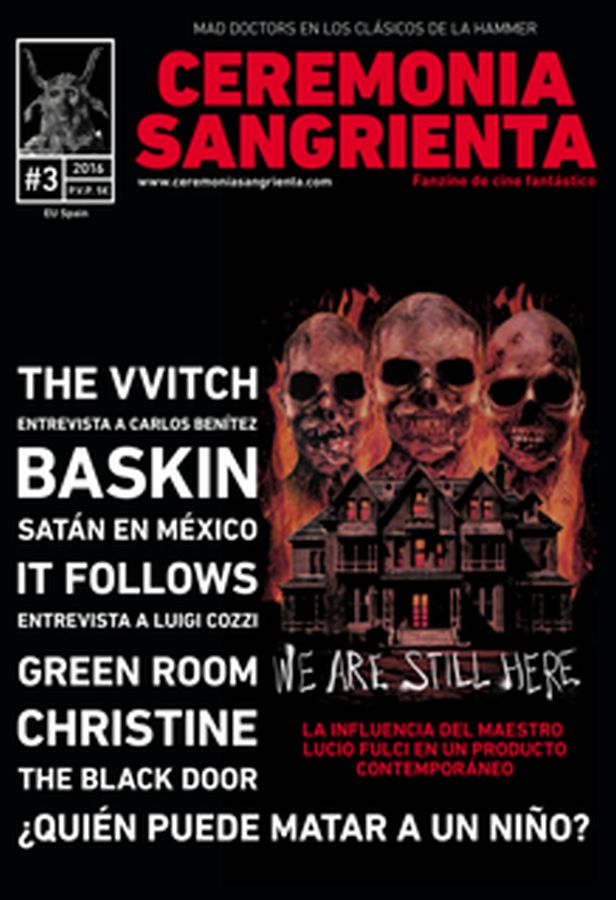 CEREMONIA SANGRIENTA magazine side cover Issue 3  2016