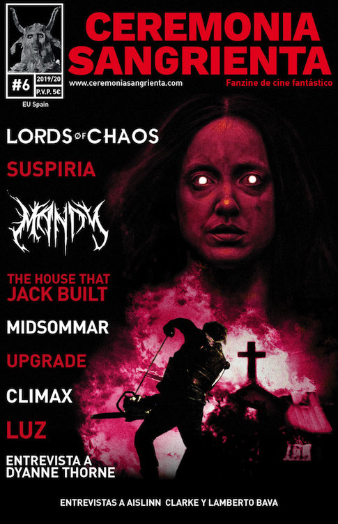 CEREMONIA SANGRIENTA magazine side cover Issue 6  October 2019