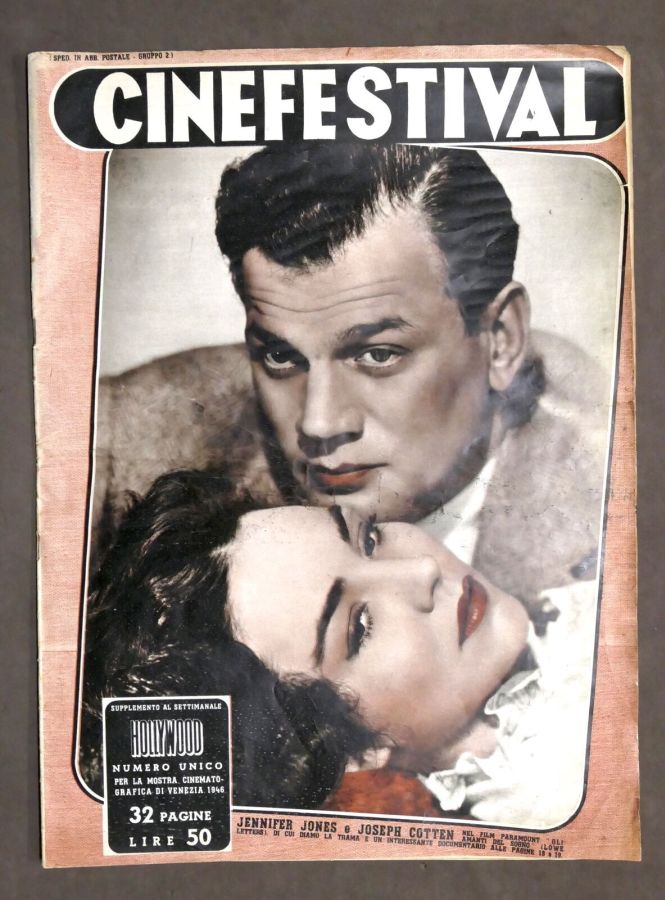 CINEFESTIVAL (ITALY) magazine side cover   1946