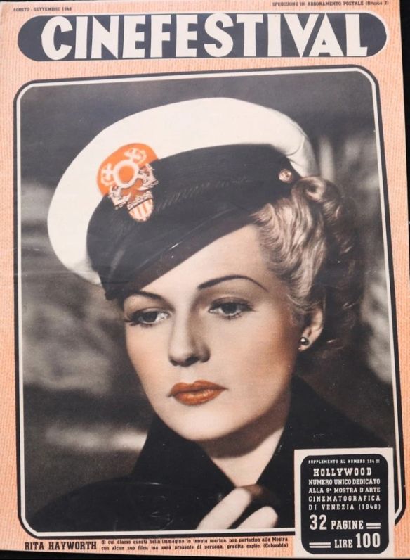 CINEFESTIVAL (ITALY) magazine side cover  August/September 1948