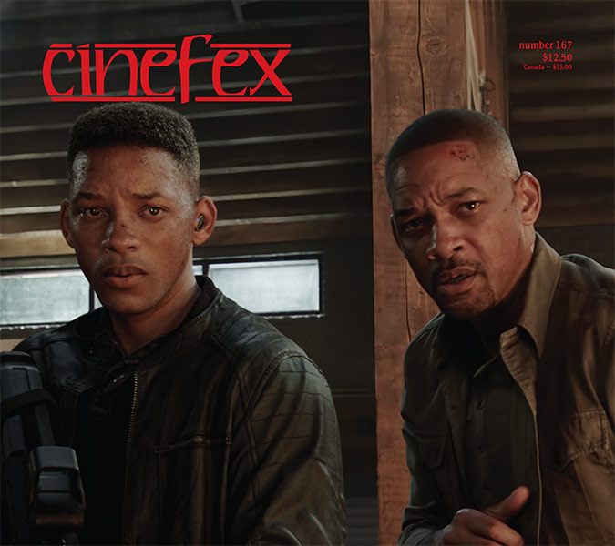 CINEFEX magazine side cover Issue 167  October 2019