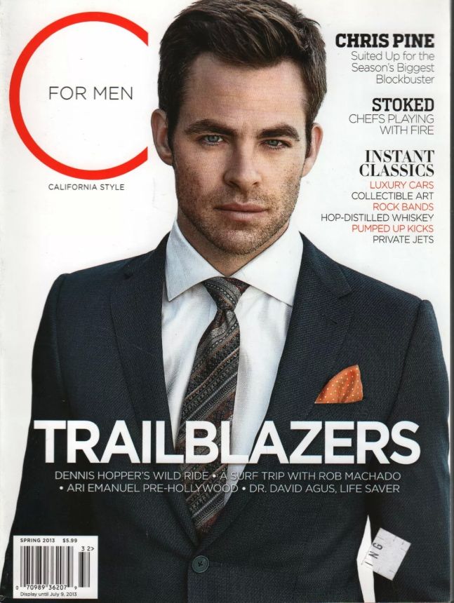 C FOR MEN CALIFORNIA STYLE magazine side cover Spring 2013