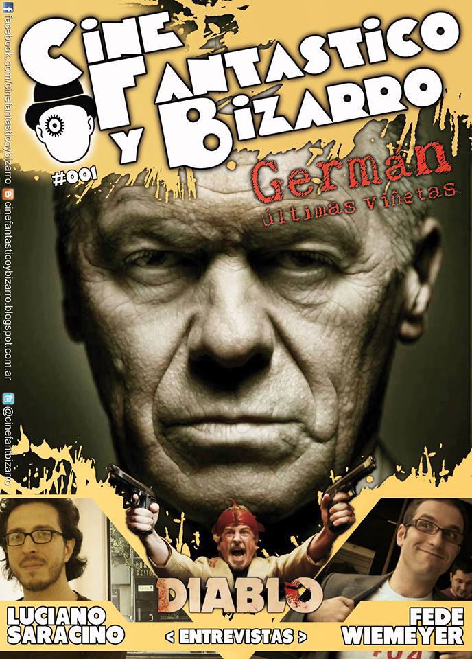 CFYB CINE FANTASTICO Y BIZARRO magazine side cover Issue 1 July 2013