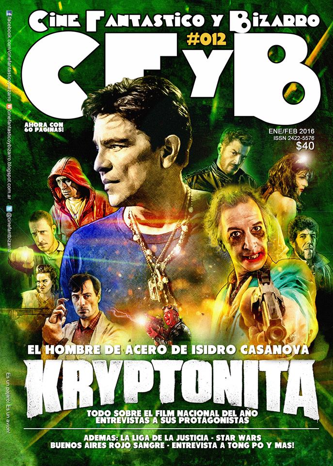 CFYB CINE FANTASTICO Y BIZARRO magazine side cover Issue 12 January/February 2016