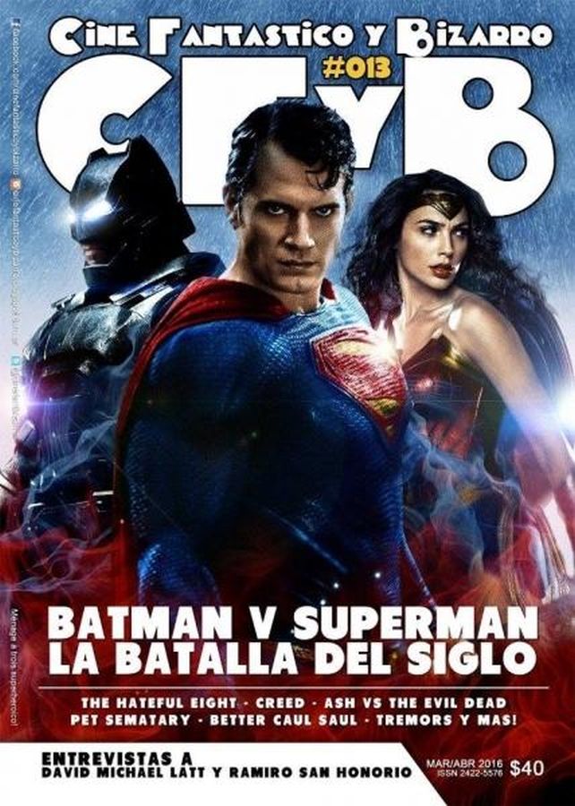CFYB CINE FANTASTICO Y BIZARRO magazine side cover Issue 13 March/April 2016