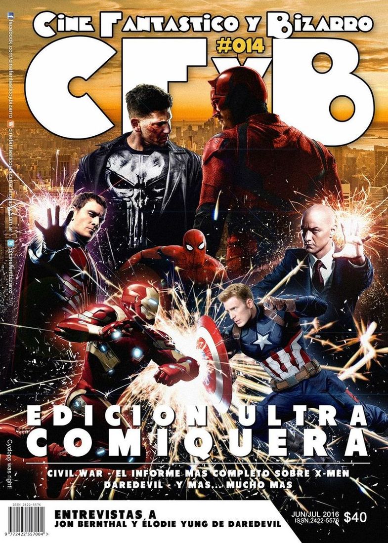 CFYB CINE FANTASTICO Y BIZARRO magazine side cover Issue 14 June/July 2016
