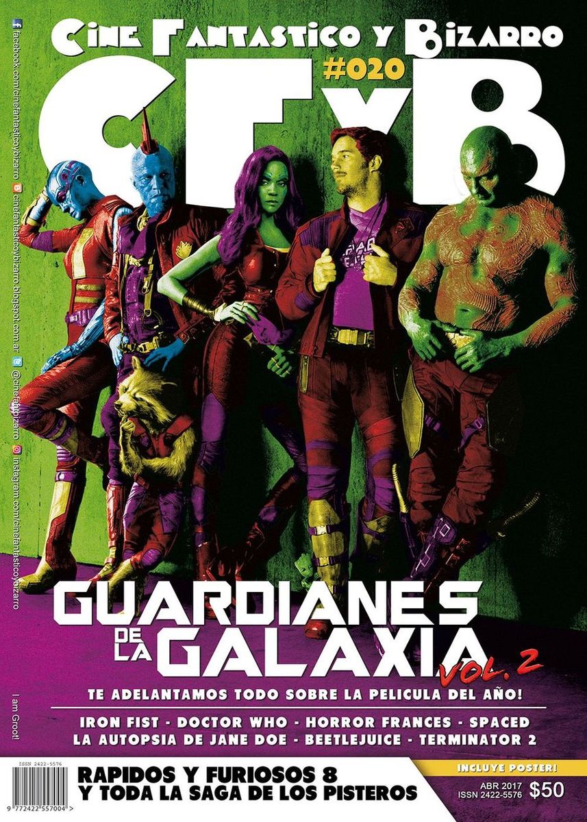 CFYB CINE FANTASTICO Y BIZARRO magazine side cover Issue 20 April 2017