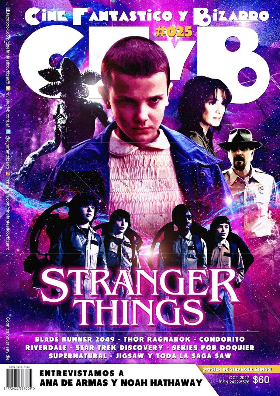 CFYB CINE FANTASTICO Y BIZARRO magazine side cover Issue 25  October 2017
