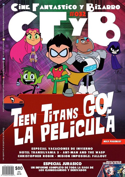 CFYB CINE FANTASTICO Y BIZARRO magazine side cover Issue 32  July 2018