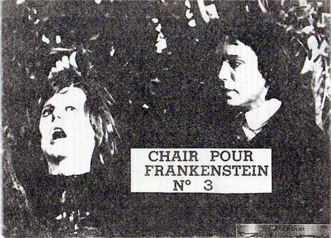 CHAIR POUR FRANKENSTEIN magazine side cover Issue 3   1982