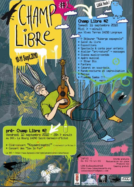 CHAMP LIBRE magazine side cover Issue 2 11 September 2010