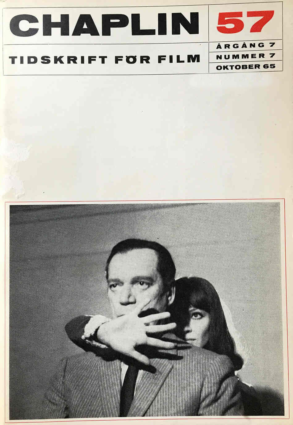 CHAPLIN magazine side cover Issue 57 October 1965