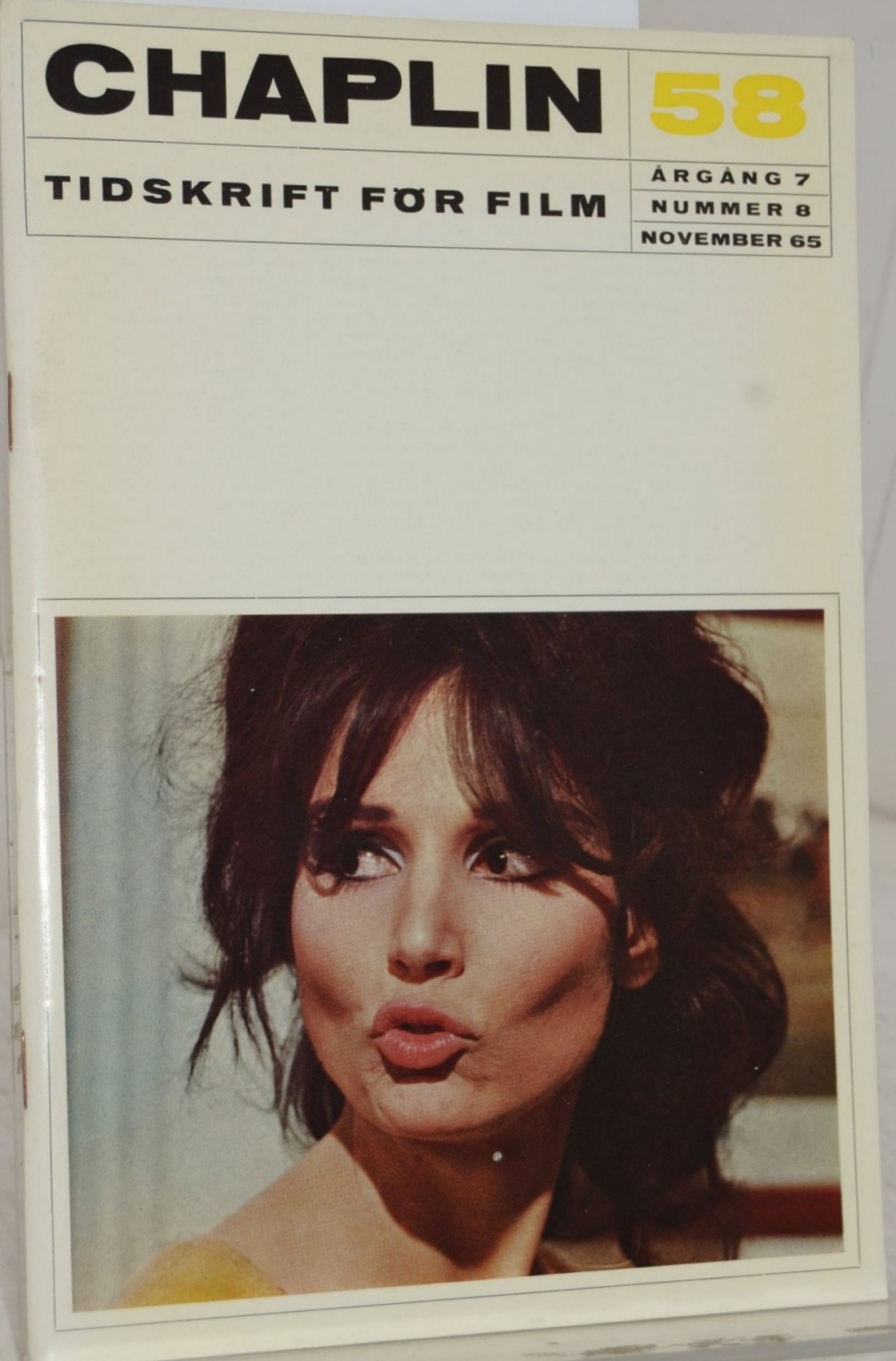CHAPLIN magazine side cover Issue 58  November 1965
