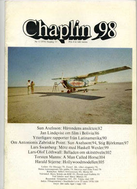 CHAPLIN magazine side cover Issue 98   1970