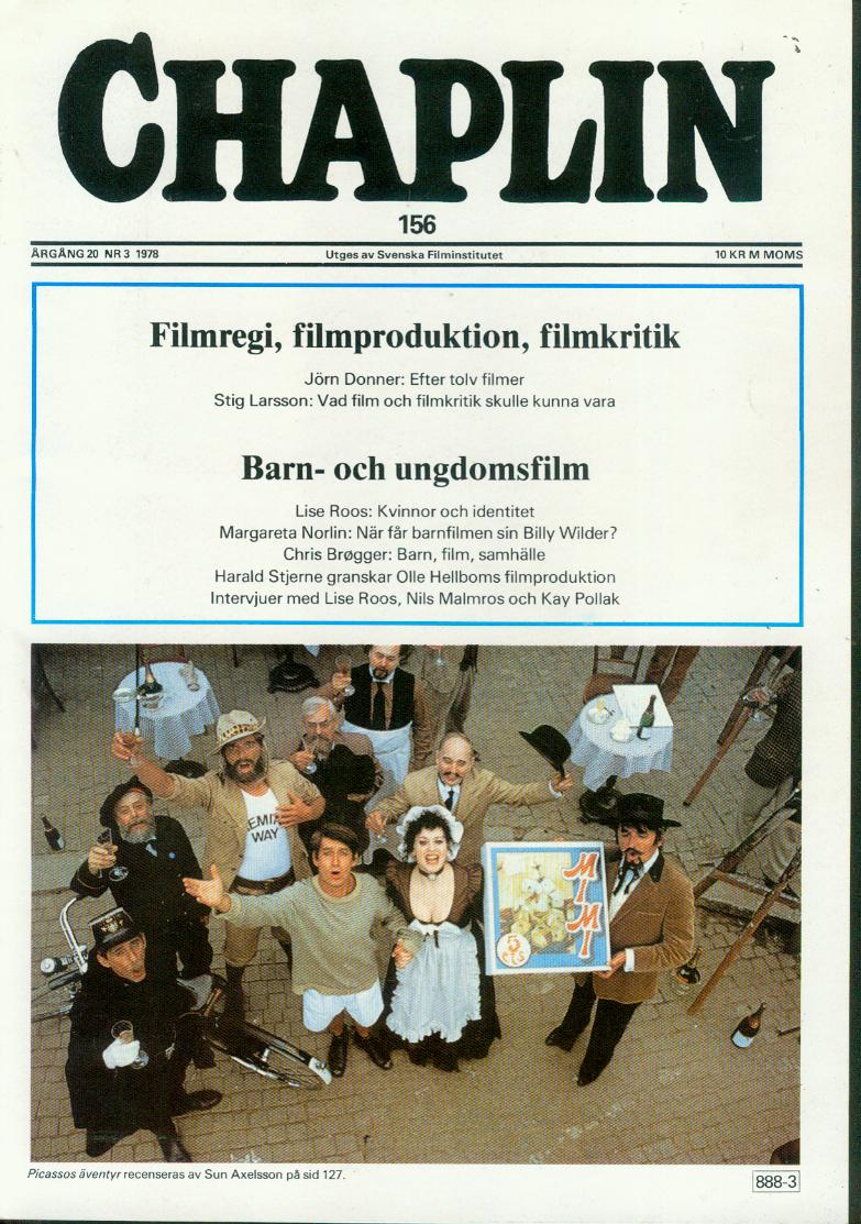 CHAPLIN magazine side cover Issue 156 June 1978