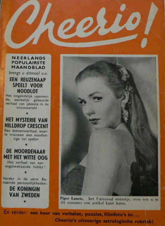 CHEERIO magazine side cover Issue 85  November 1953