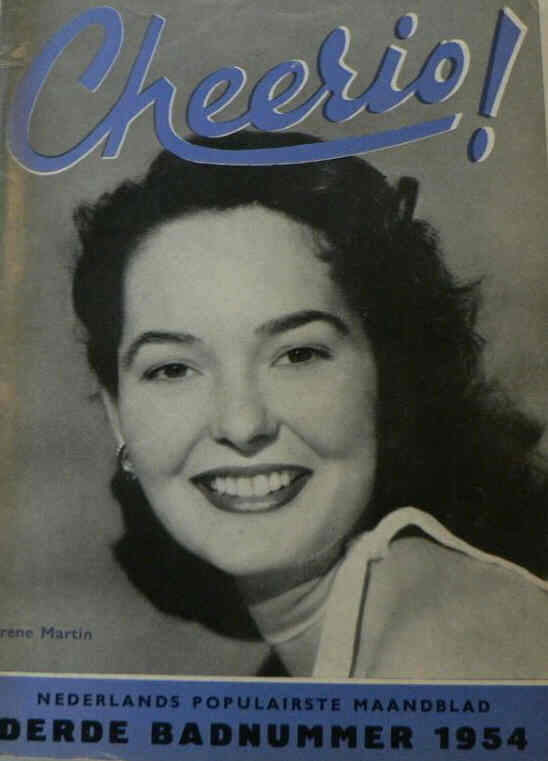 CHEERIO magazine side cover Issue 94  August 1954