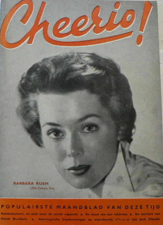 CHEERIO magazine side cover Issue 135  January 1958