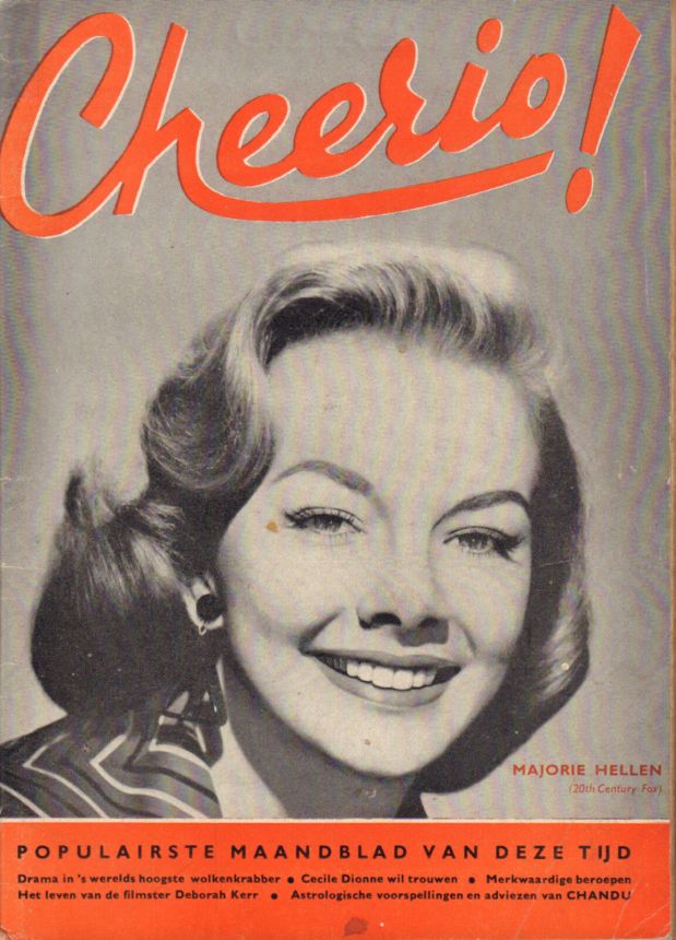 CHEERIO magazine side cover Issue 128  June 1957