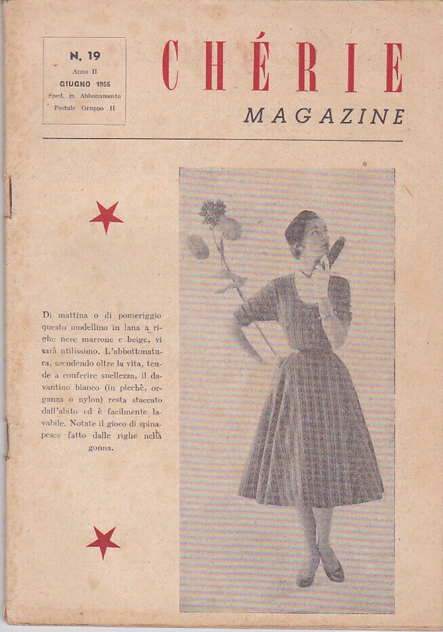CHERIE MAGAZINE magazine side cover Issue 19  June 1955