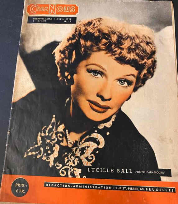 CHEZ NOUS magazine side cover Issue 13 14 April 1954