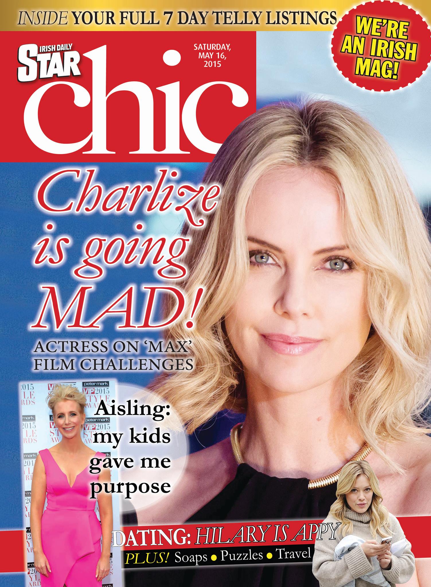 CHIC magazine side cover 16 May 2015