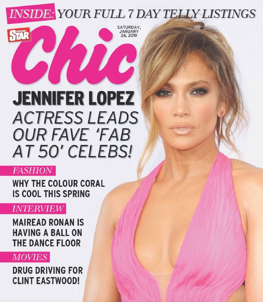 CHIC magazine side cover 26 January 2019