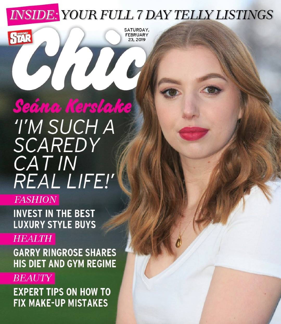 CHIC magazine side cover 23 February 2019