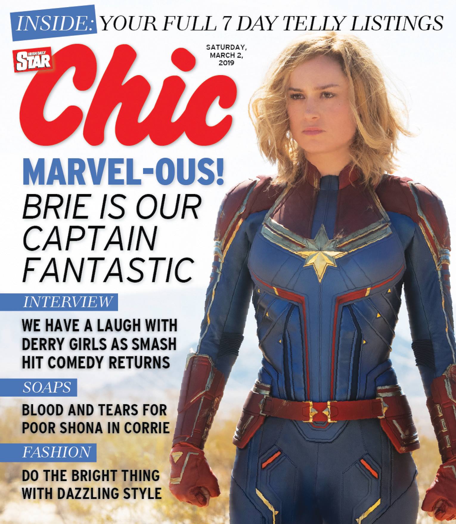 CHIC magazine side cover 2 March 2019