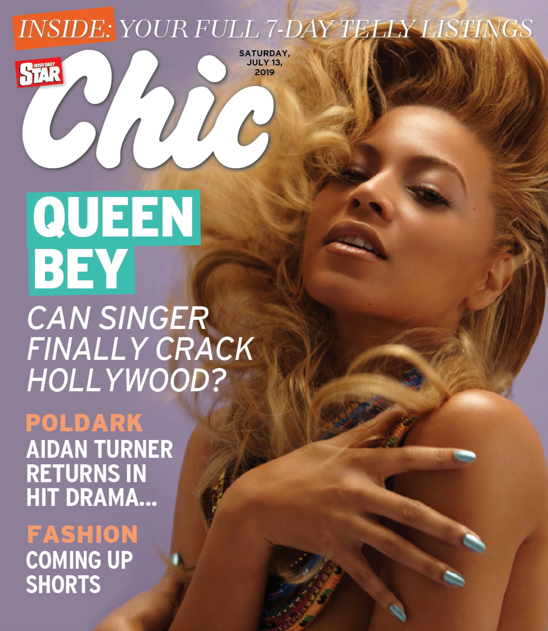 CHIC magazine side cover 13 July 2019