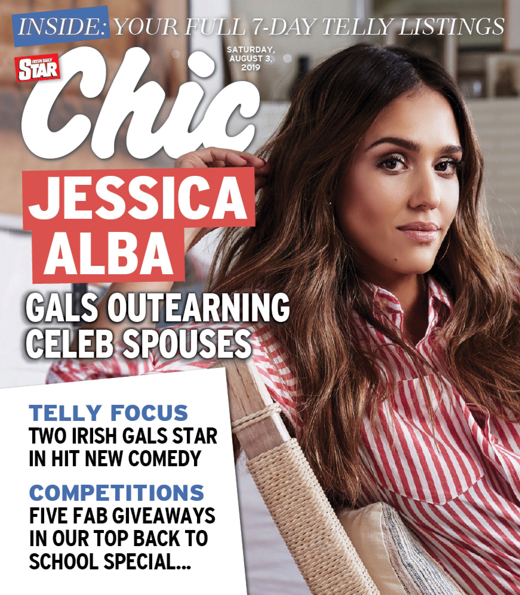 CHIC magazine side cover 3 August 2019