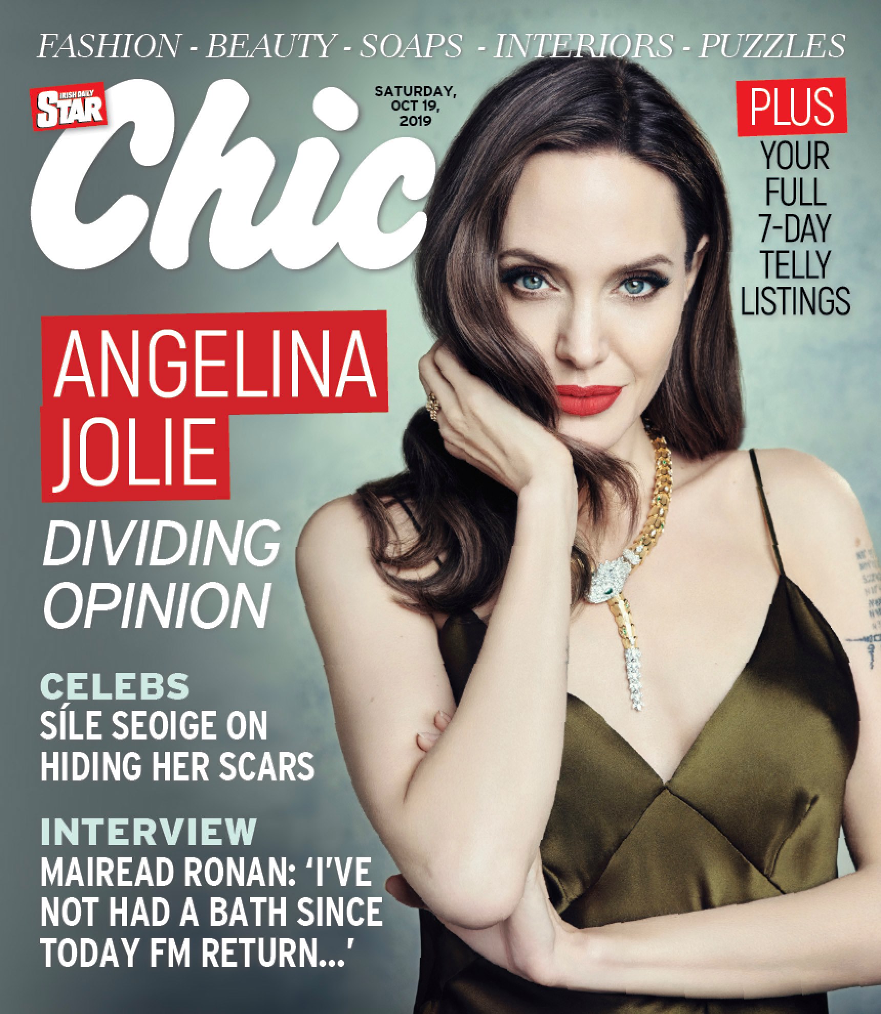CHIC magazine side cover 19 October 2019