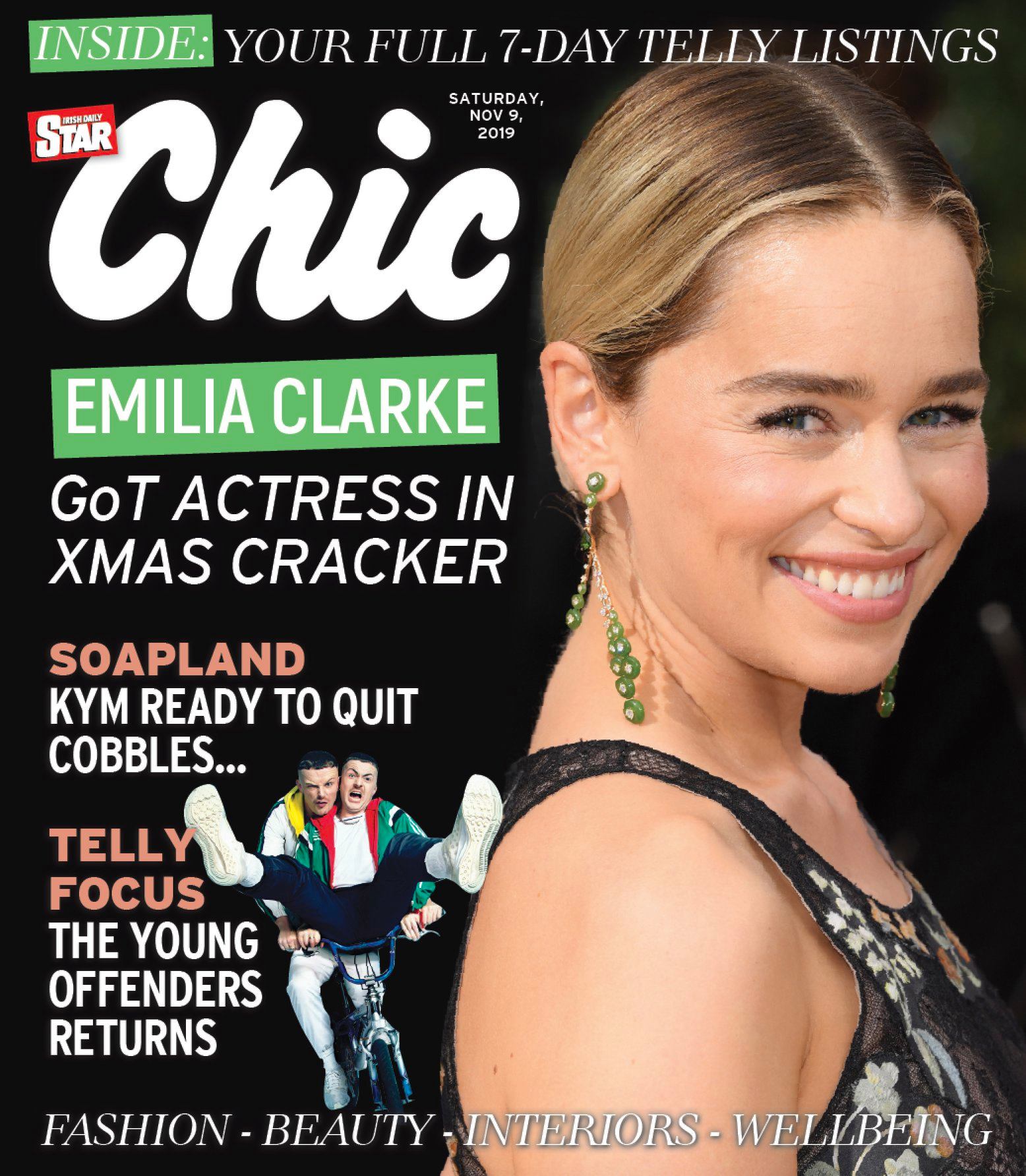 CHIC magazine side cover 9 November 2019