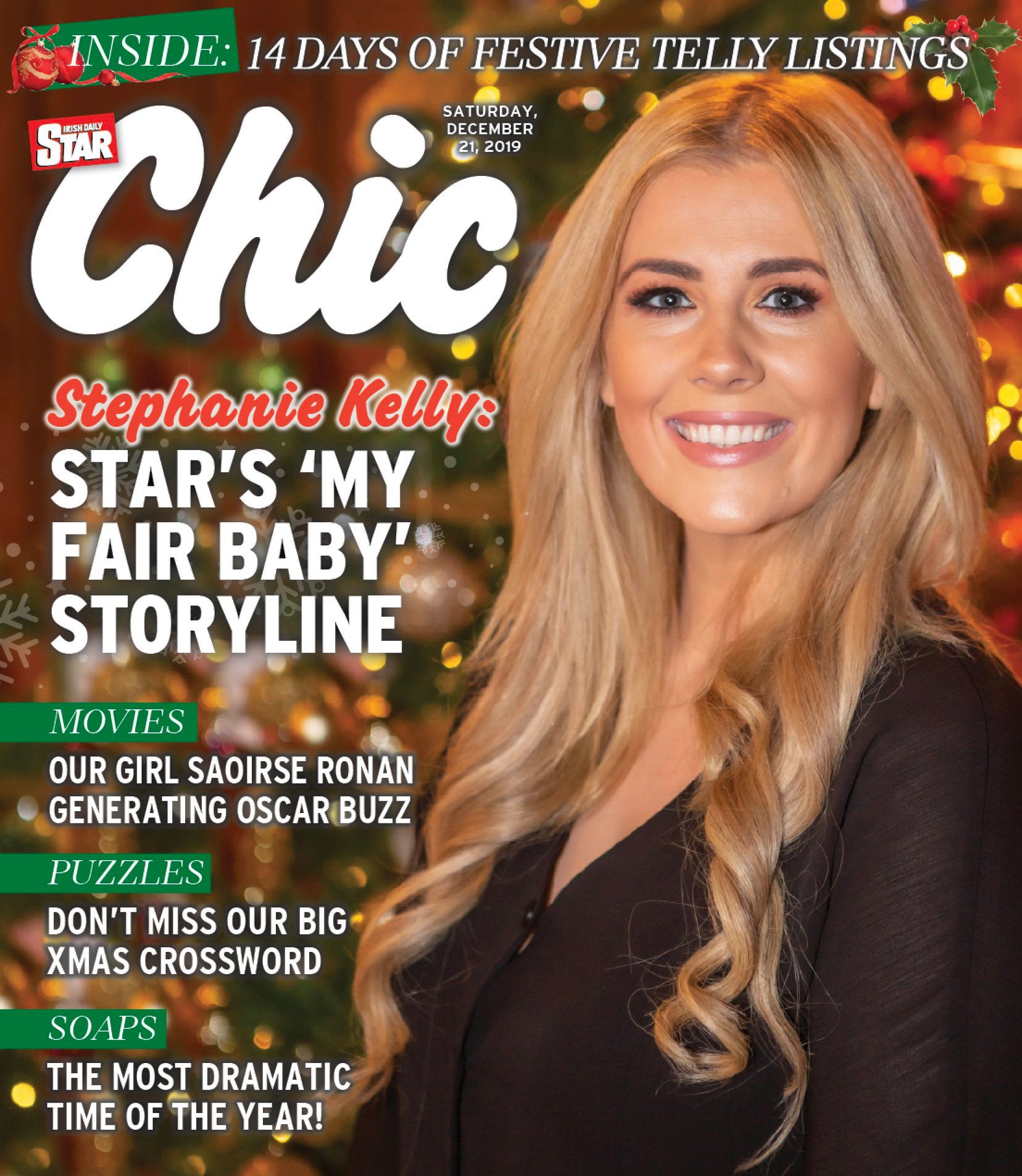 CHIC magazine side cover 21 December 2019