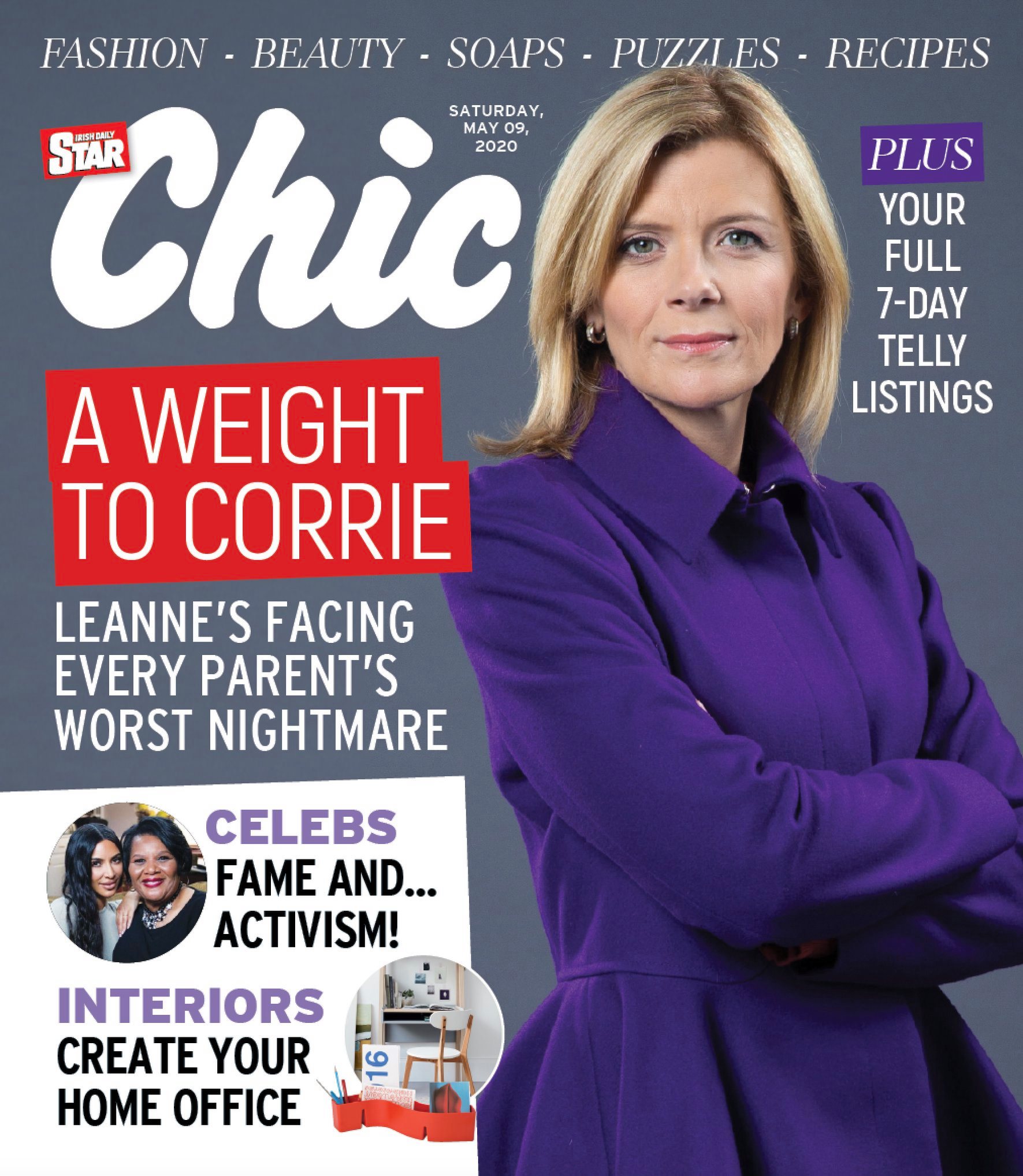 CHIC magazine side cover 9 May 2020