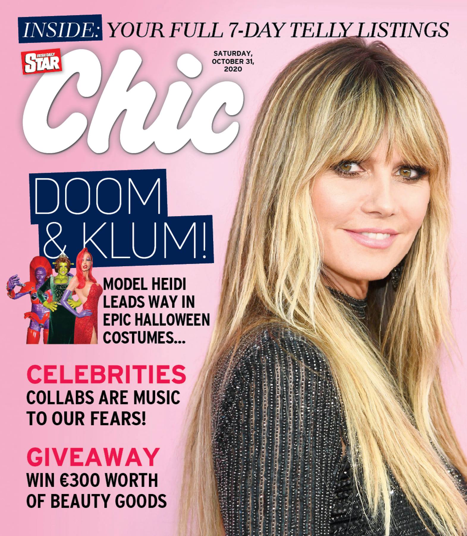 CHIC magazine side cover 31 October 2020