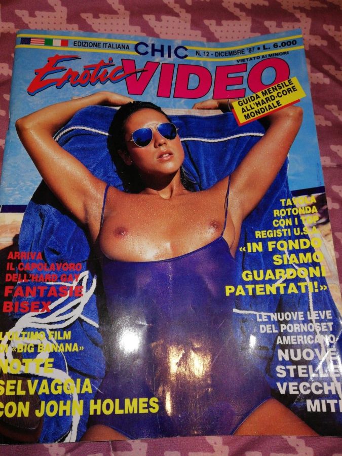 CHIC EROTIC VIDEO magazine side cover  December 1987