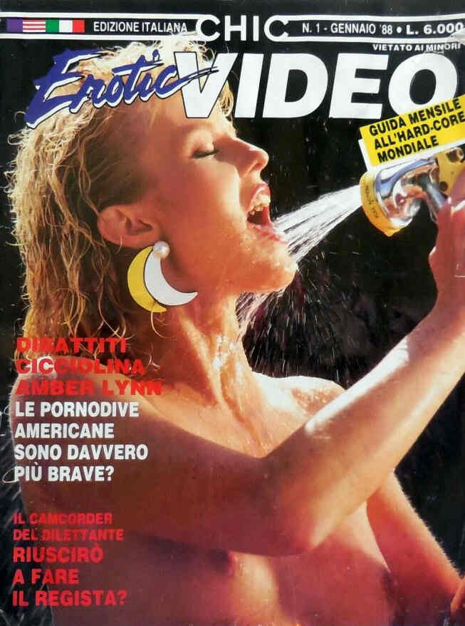 CHIC EROTIC VIDEO magazine side cover Issue 1 January 1988