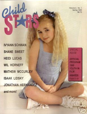 CHILD STARS magazine side cover Issue 3 Spring 1995