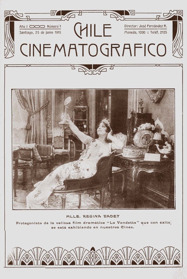 CHILE CINEMATOGRAFICO magazine side cover Issue 1 25 June 1915