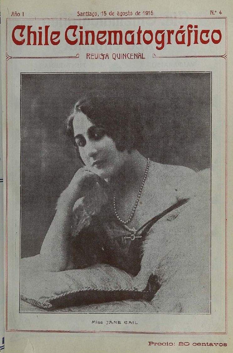 CHILE CINEMATOGRAFICO magazine side cover Issue 4 15 August 1915