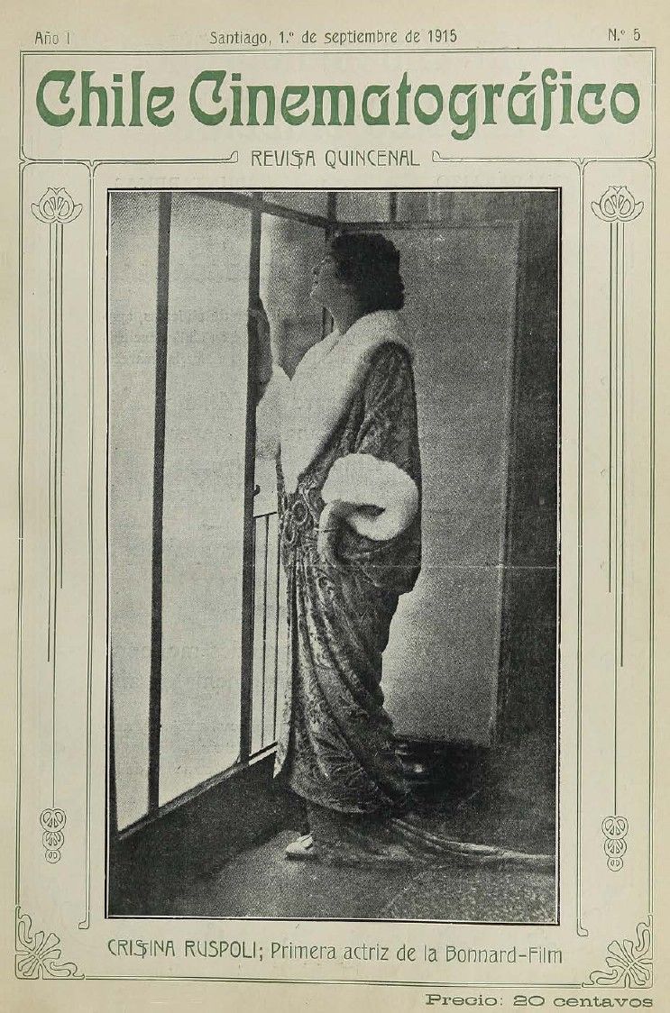 CHILE CINEMATOGRAFICO magazine side cover Issue 5 1 September 1915