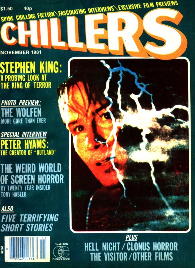 CHILLERS magazine side cover Issue 3 November 1981
